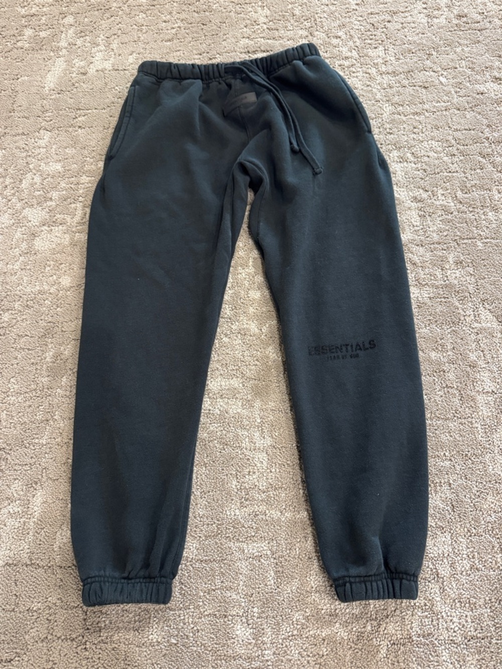 Essentials FOG Black Fleece Jogger Pants